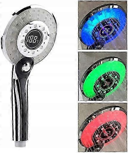 Led Shower Head With Temperature Sensor