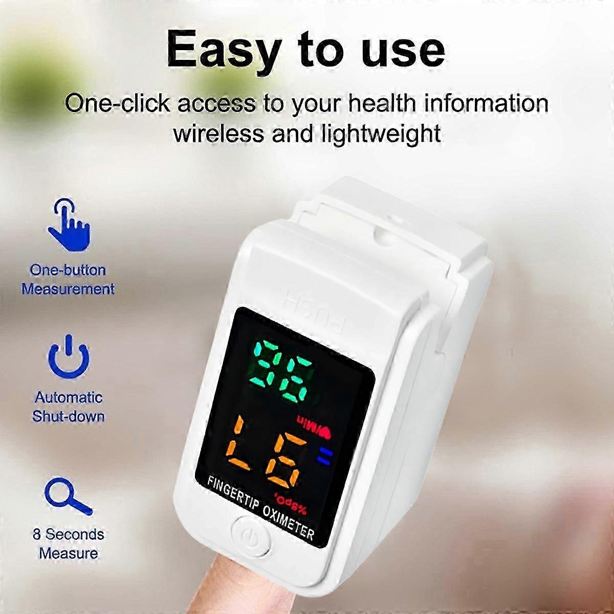 Pulse Oximeter Fingertip Blood Oxygen Monitor with LED Display