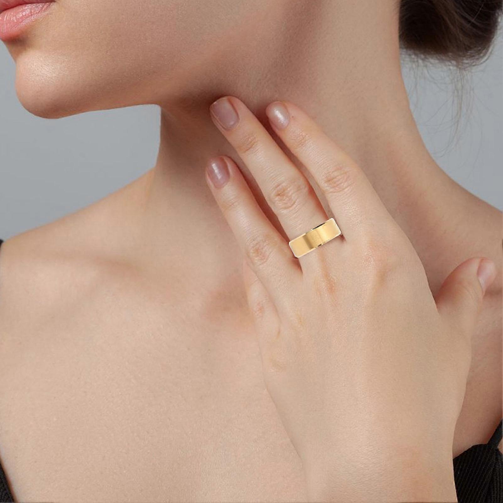 Smart Ring Sleep Tracking 50m Water Proof Multi Sport Mode Calories Monitoring Smart Ring Health Tracker for Android 6.0 for IOS 11.0 Size 8 