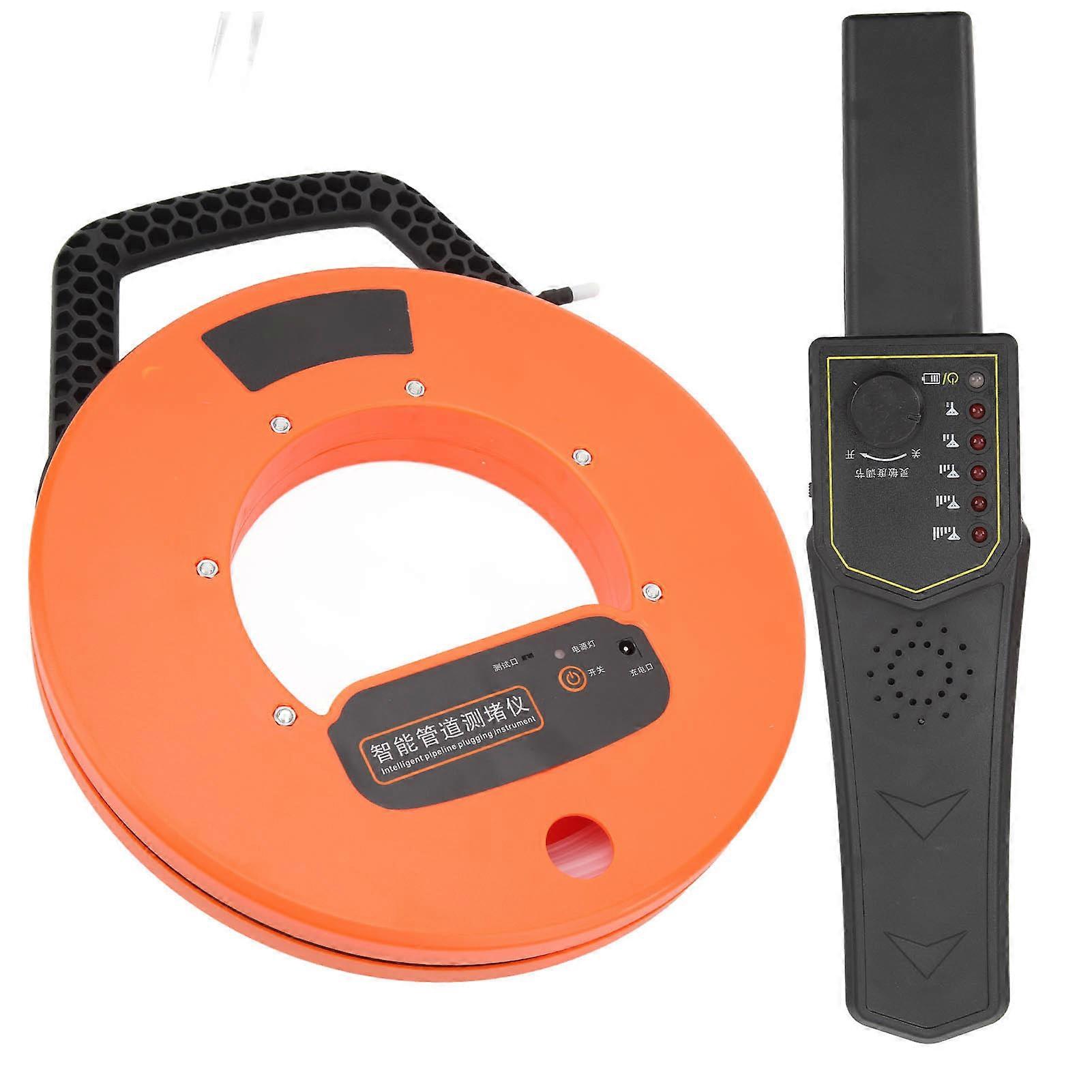 Pipe Blockage Detector Water Pipe Blockage Locator 30m with Waterproof Probe