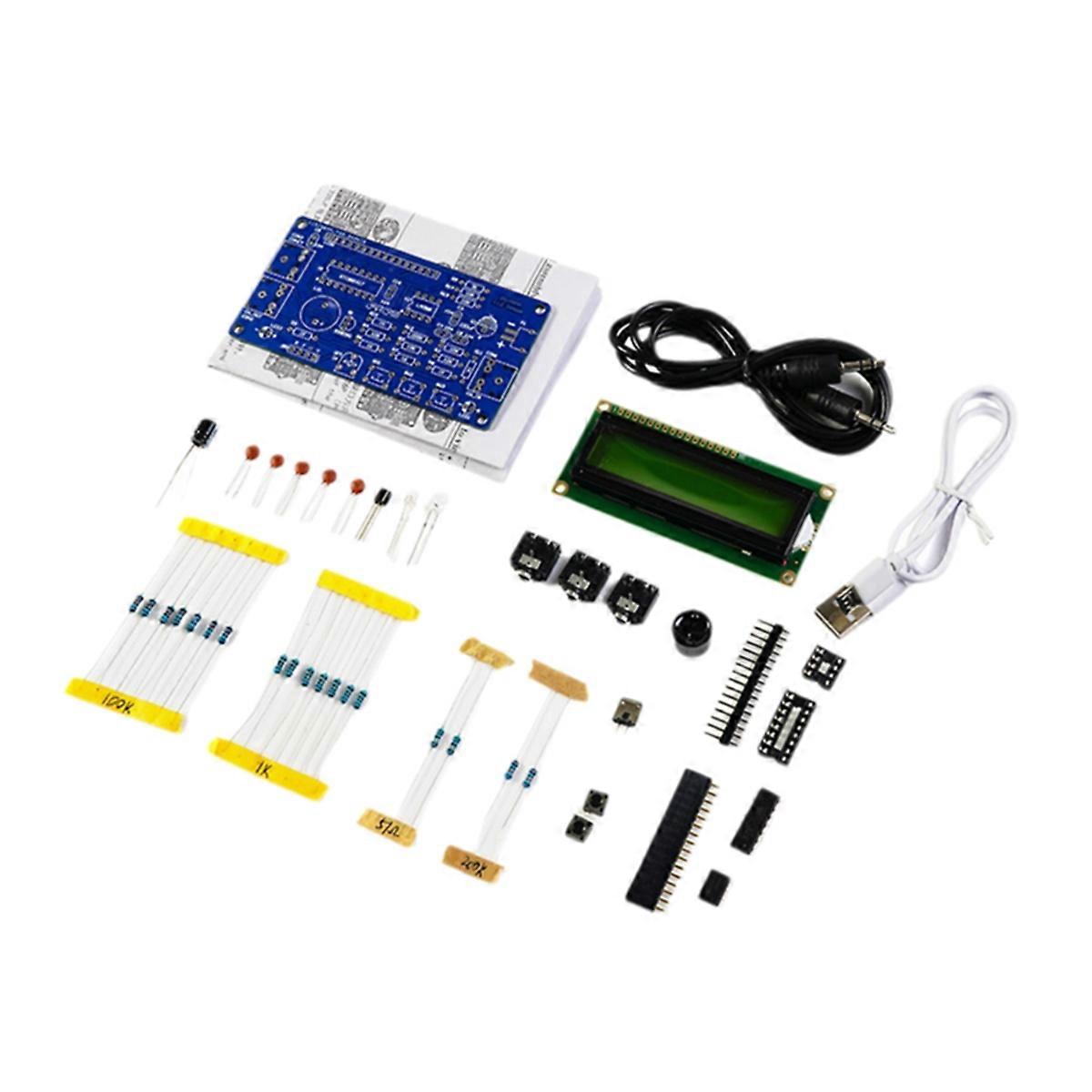 Upgraded CW Morse Code Decoder DIY Kit with Digital LCD CW Trainer Morse Code Decoder DIY Electronic Component Kit