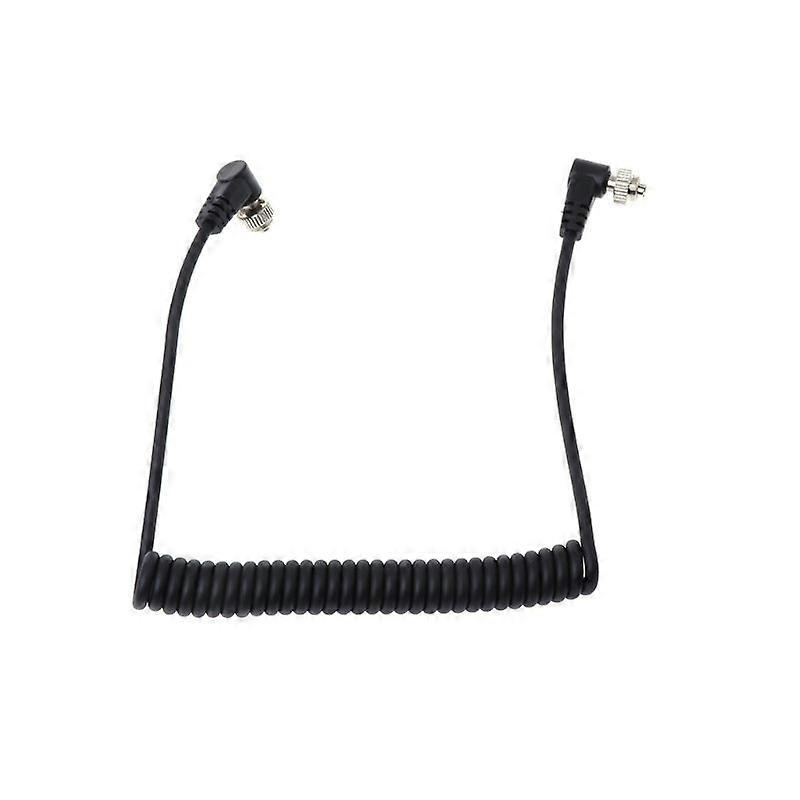 M-M PC SYNC CORD MALE TO MALE FLASH SPRING كابل مع قفل برغي لنيكون