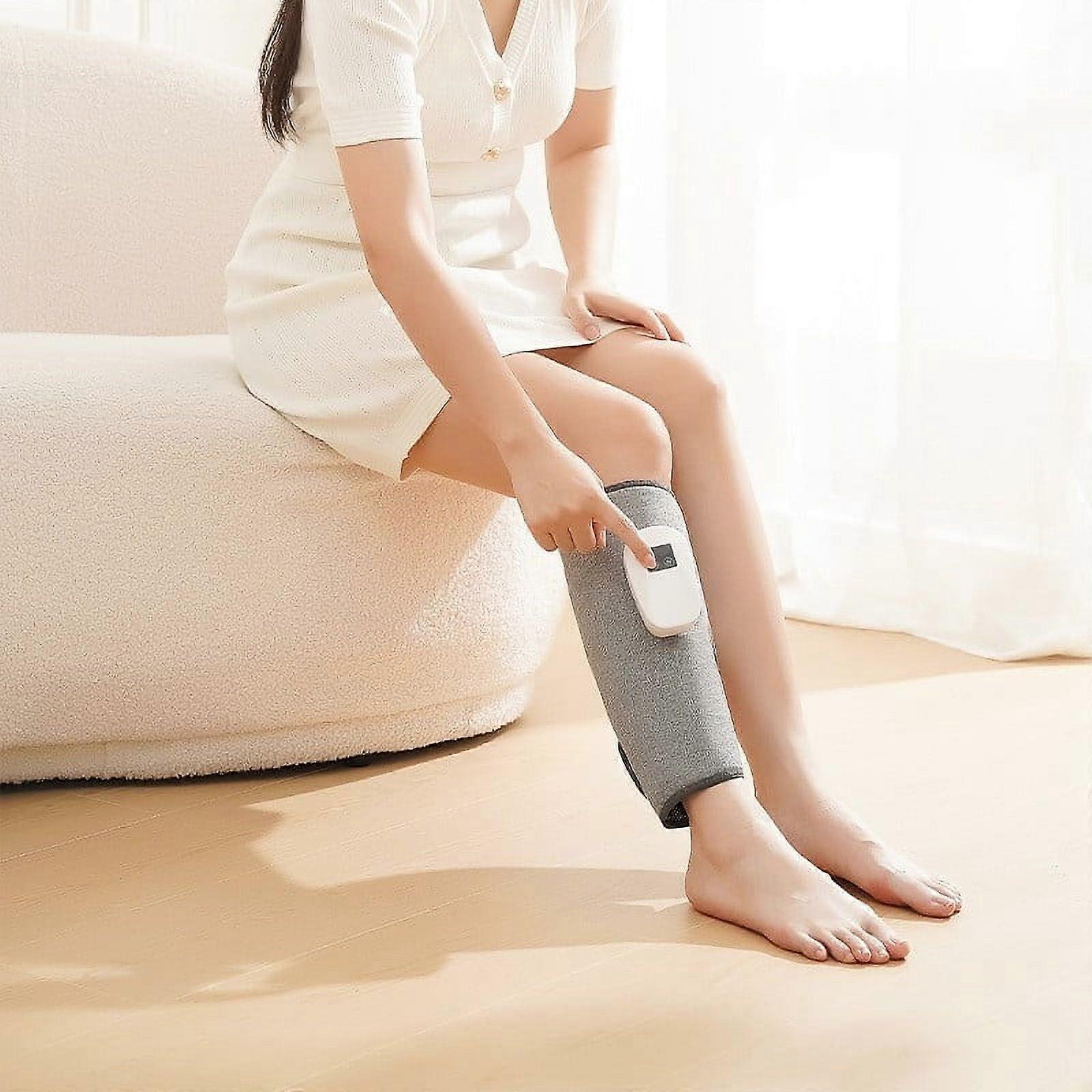 Leg Massager for Circulation and Pain Relief Calf Air Compression Massager with Heat Leg Massager with 3 Modes Easy to use Muscle Relaxation