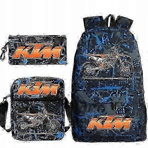 Ktm Cross School Set Backpack Bag Pencil Case