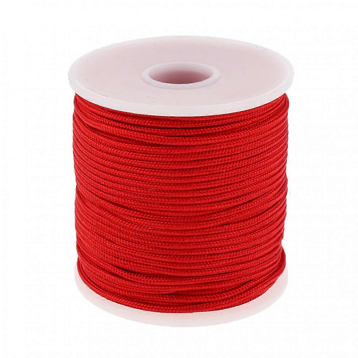 2 מ"מ 50m מצנח מצנח כבל כבל חיצוני אוהל קמפינג אביזרים אדום