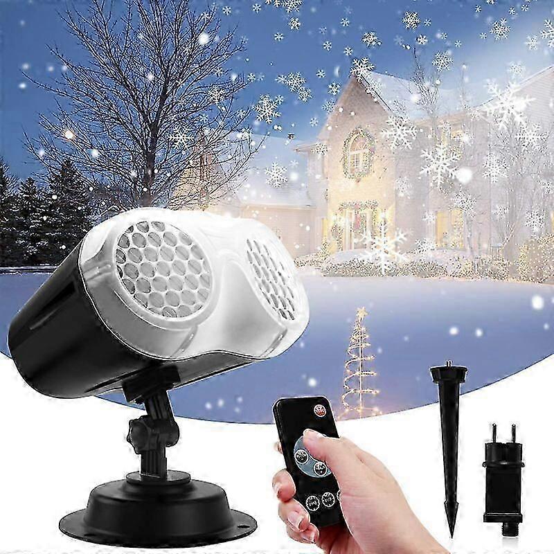 Projektor świąteczny LED, projektor do oświetlenia zewnętrznego i wewnętrznego z pilotem