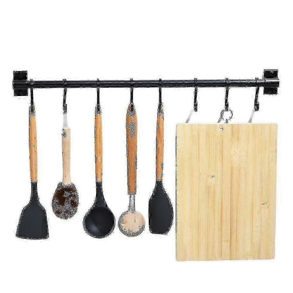 Kitchen Utensil Rack, 30 Cm Black Kitchen Hook Rack