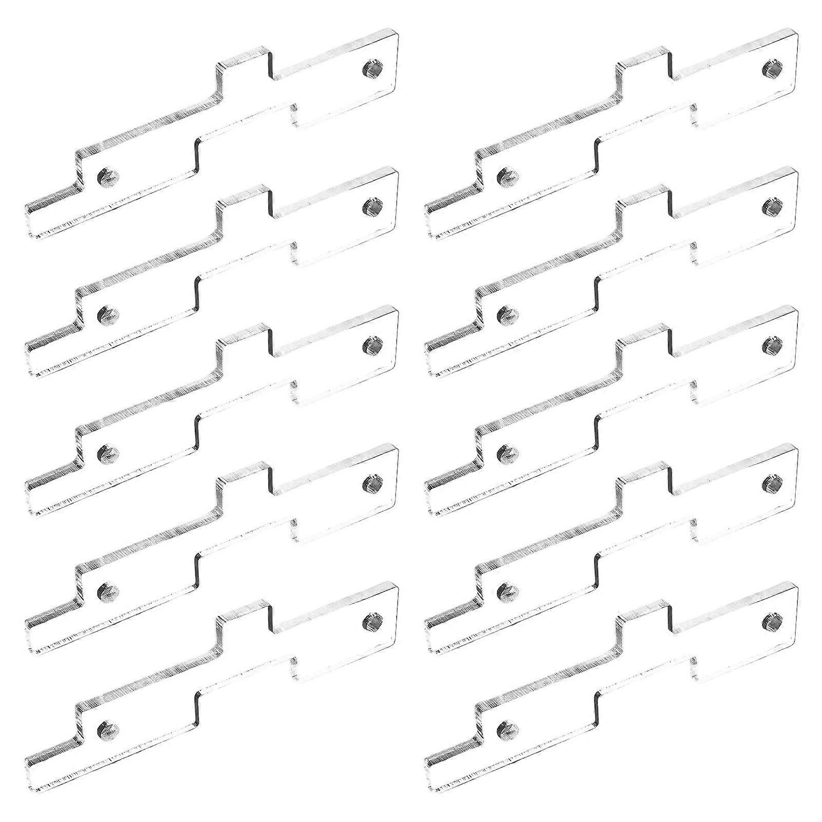 10Pieces Clear Acrylic Woodworking Measuring Block For Router Machines Sawing Setup Bar Quick Height Adjustment Tool Multicolor
