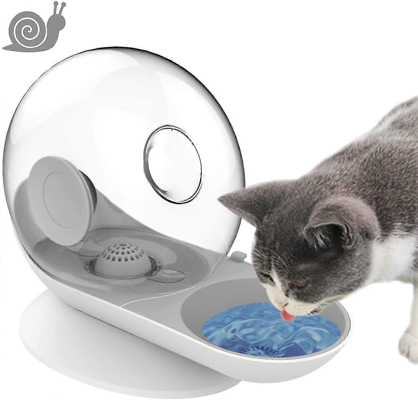 Cat Dog Water Dispenser, Snail Shape Foutains With Non-rust Spring