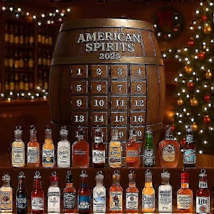 Χριστουγεννιάτικη Διακόσμηση Ημερολογίου Advent 2025 σε Πλήρες Στυλ από Ακρυλικό