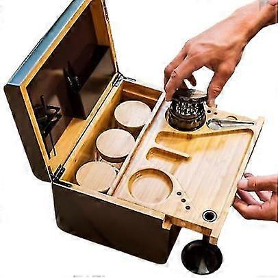 Premium Bamboo Storage Box with Removable Tray and Divider  Wooden Storage Box with Lock for Elegant and Functional Storage Bins