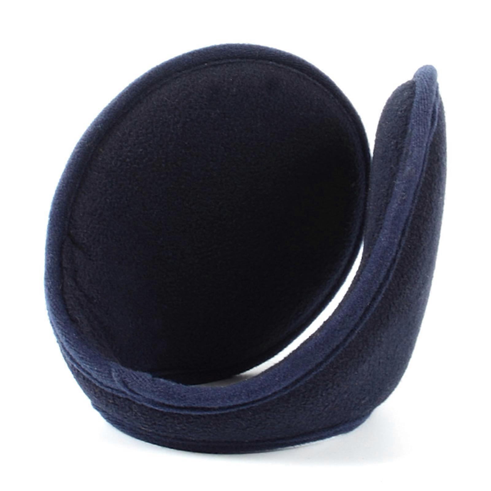 Multiple Color Can Choose Plush Earmuff Adult Elastic Ear Warmer Winter Cold Winter Presents for Students Teens Skiing  Navy Blue