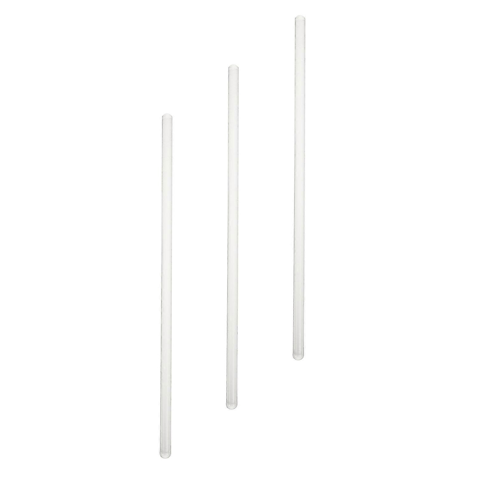 3pcs γυαλί που ανακατεύει τα διαφανή εργαλεία εργαστηρίων αναδευτήρων αναδευτήρων ράβδων γυαλιού που ανακατεύουν για τη χρήση