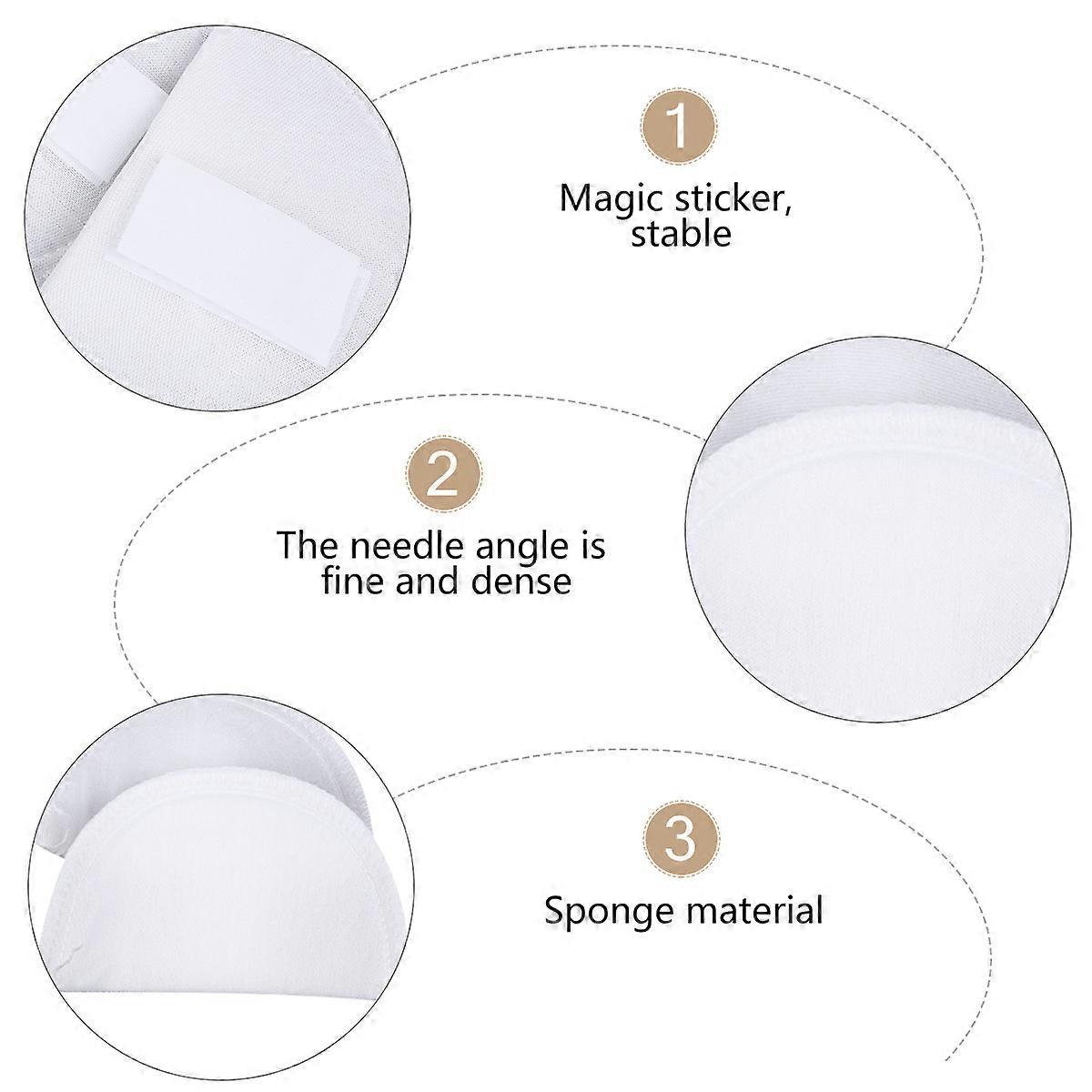 White Shoulder Pads for Suit Use Sponge Replacement 1Pair Included