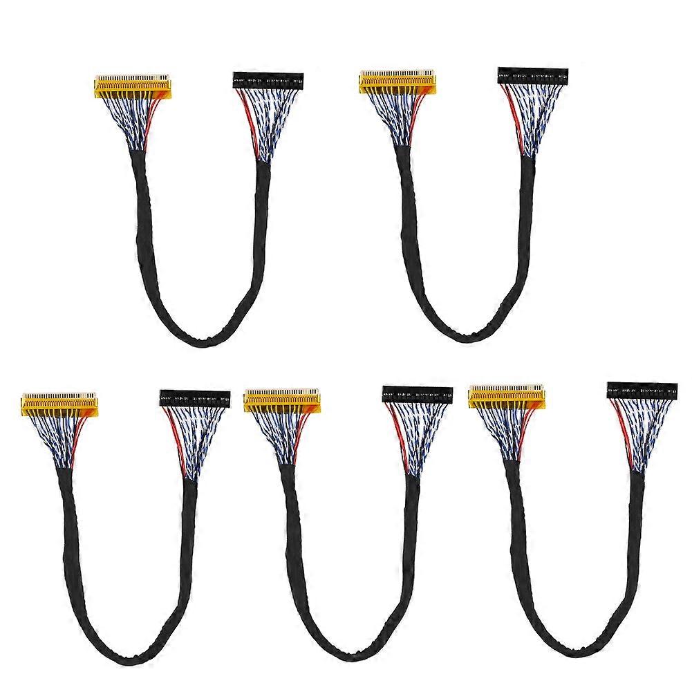 5PCS 30Pin LVDS Cable 2 Channel 8-Bit Support 1280x1024 fpr 17/19inch TFT LCD Panel