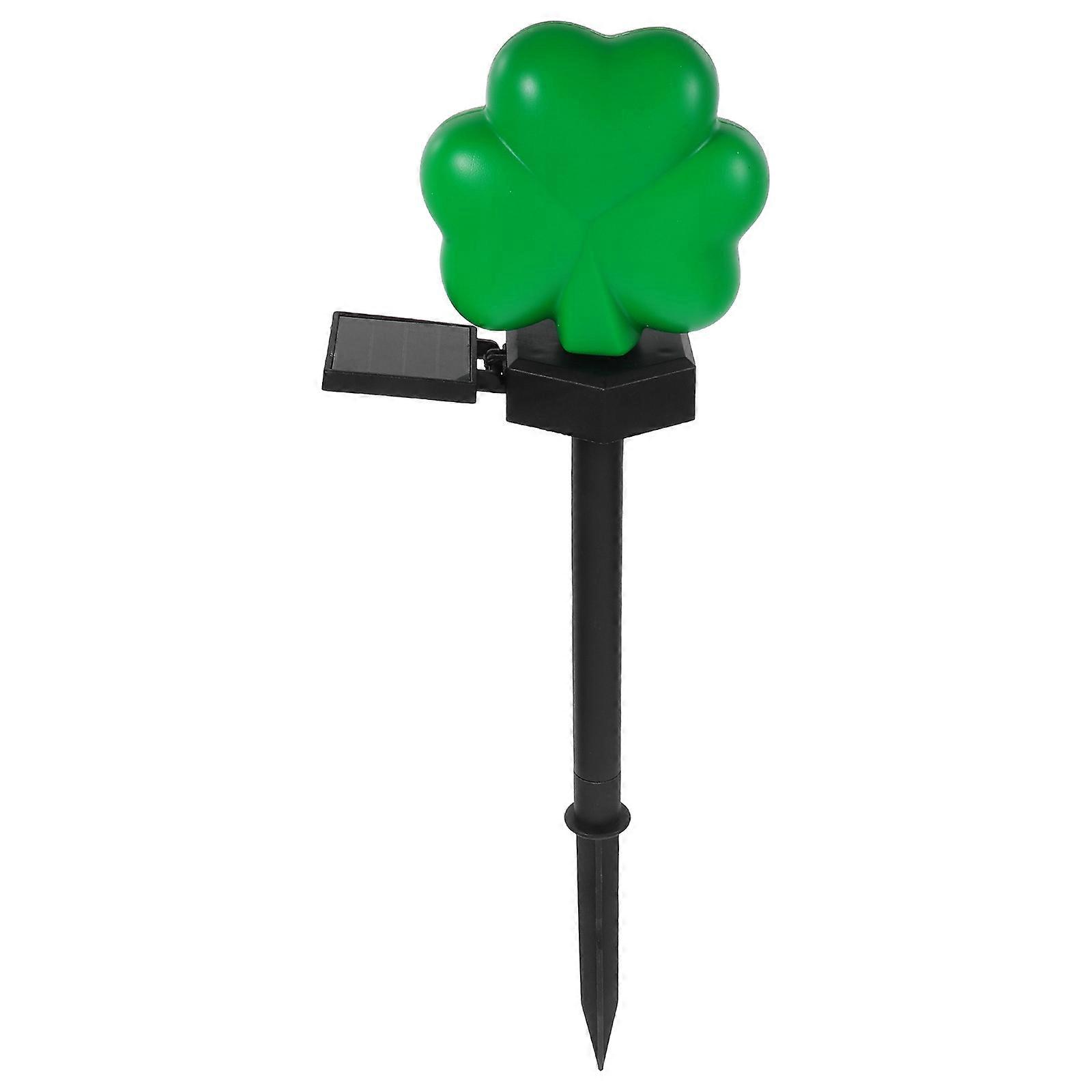 St Patricks Yard Decorations Shamrock Pathway Light Solar Outdoor