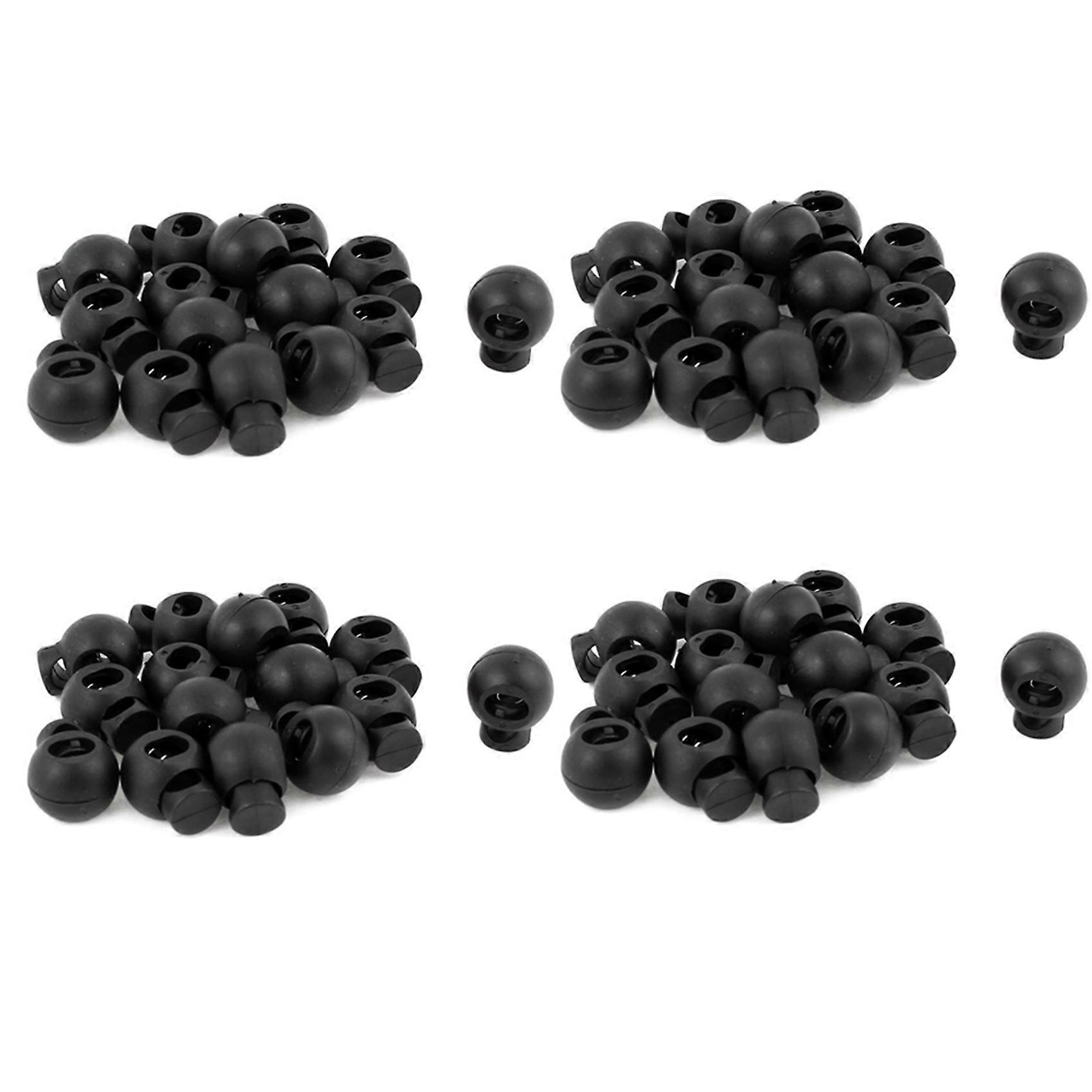 Adjustable Round Toggle Spring Loaded Rope Lanyard Cord Locks 60 Pcs