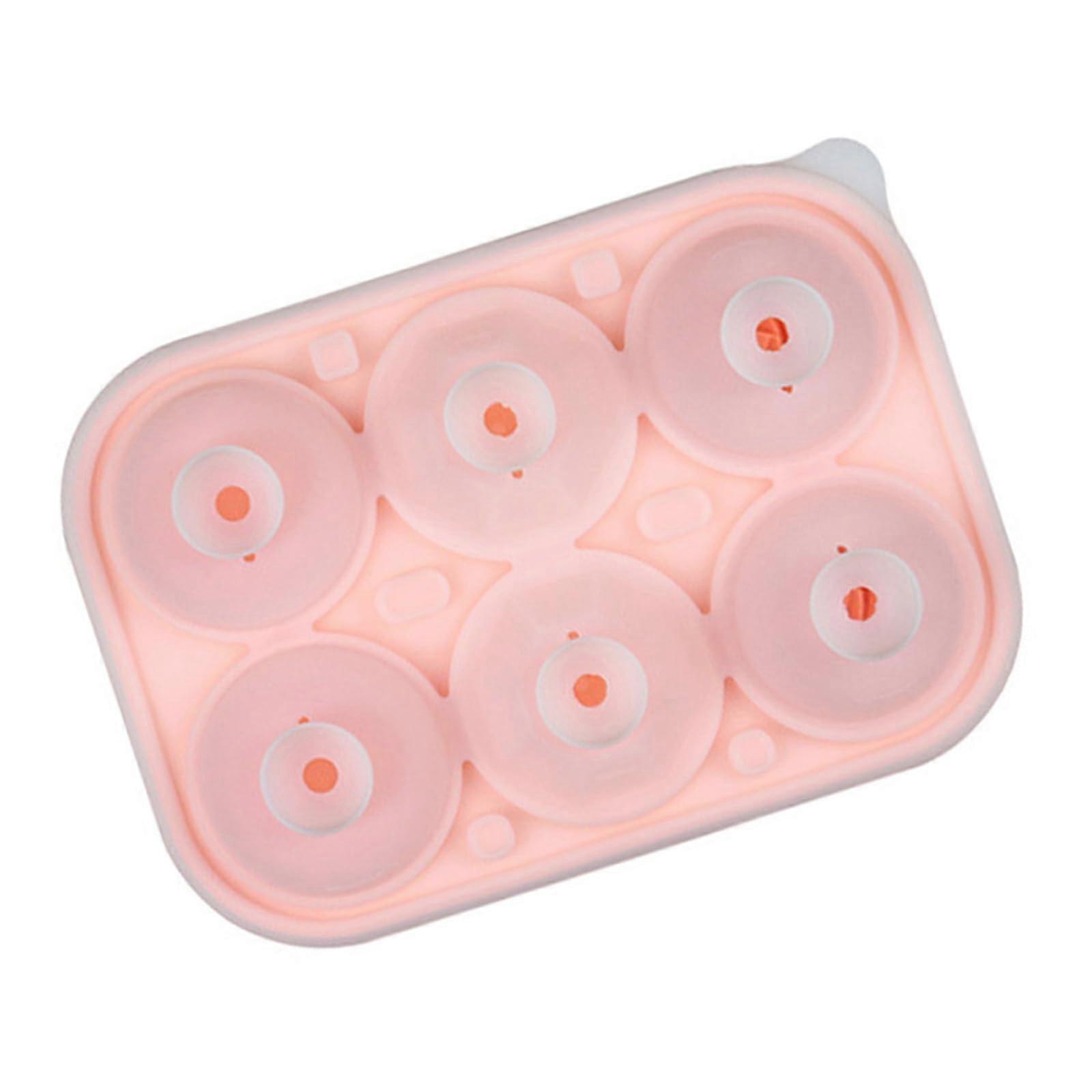 Silicone Ice Ball Mold for Whiskey with Flower Design Slow Melting Ice Cube Tray