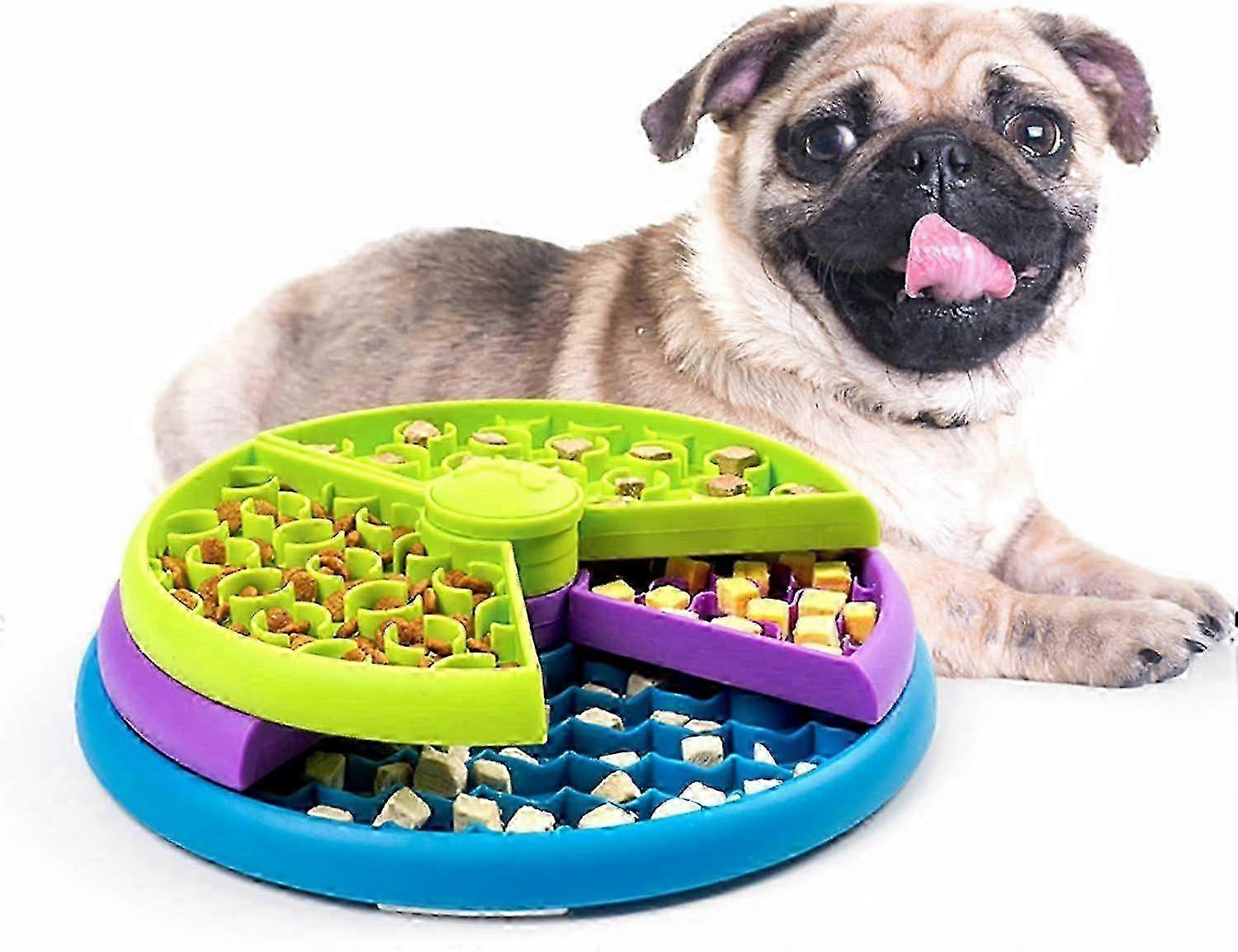 Licking Mat for Dog  Cat, Premium Lick Pad with Suction Cups for Dog Anxiety Relief, Layers Interactive Dog Puzzle Game and Slow Feeder