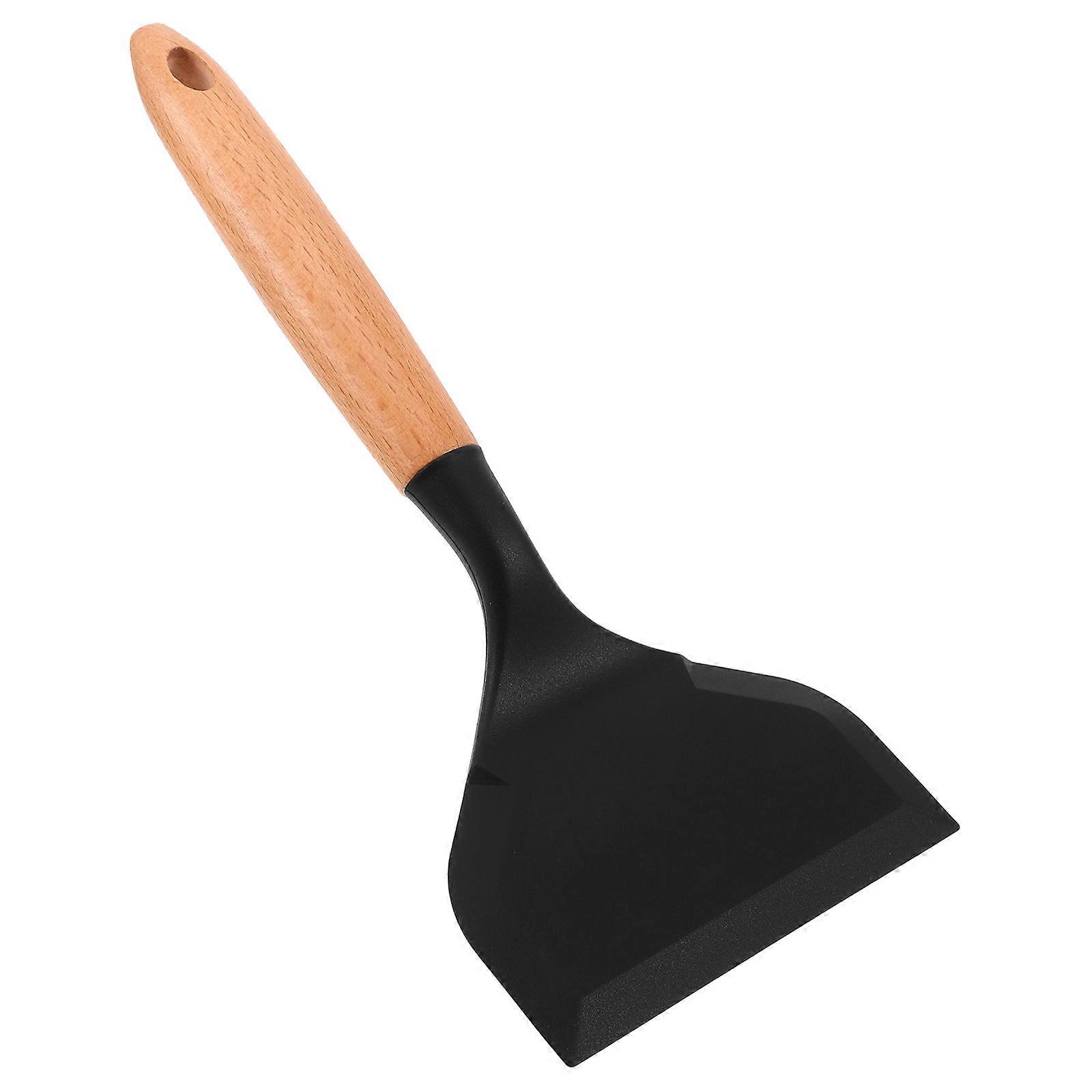 Silicone Pancake Turner Wide Edge Spatula for Flipping in Kitchen