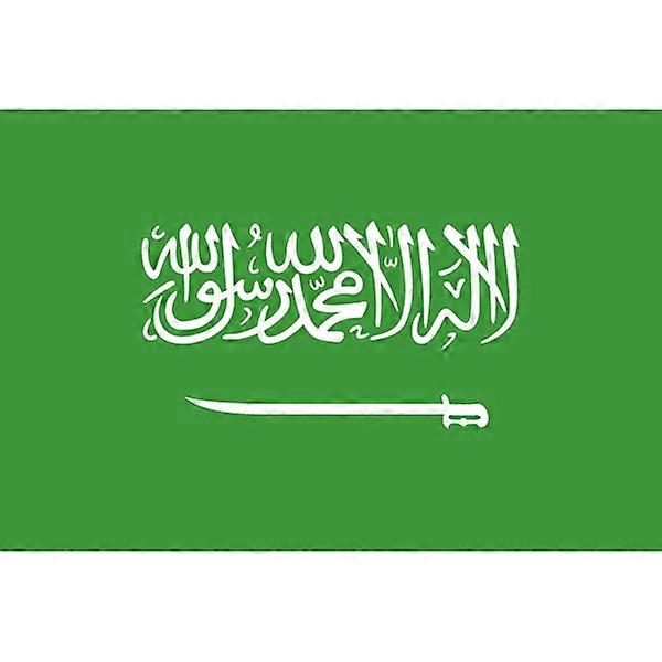 Saudiarabiens flagga Vit Saudiarabien