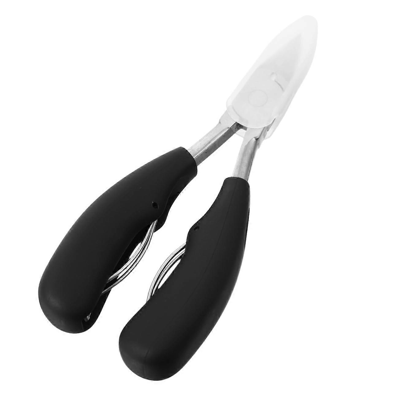 Heavy Duty Stainless Steel Toenail Clippers with Sharp Curved Blade and Ergonomic Grip Design