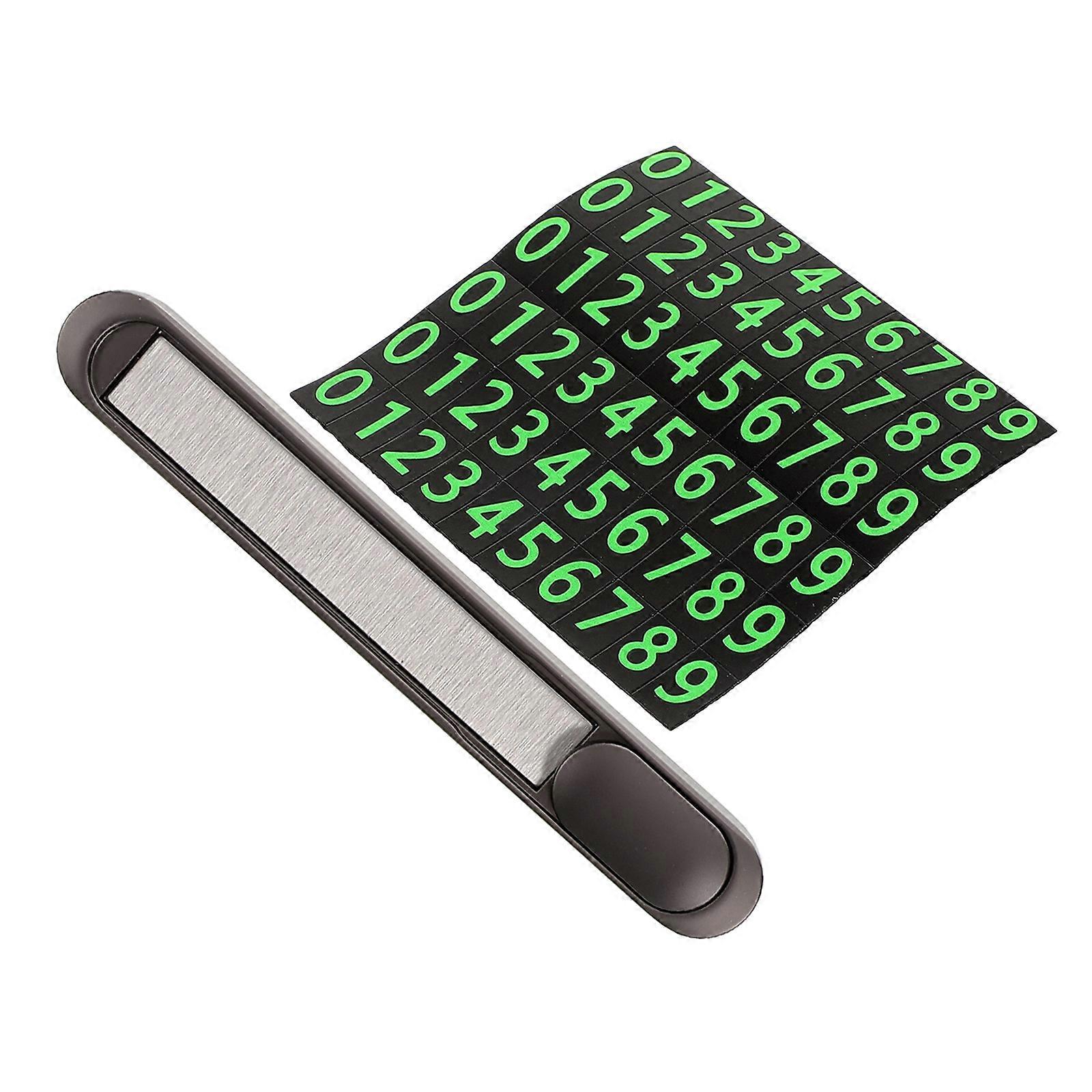Parking Metal Car Accessory for Temporary Contact Number 1Set