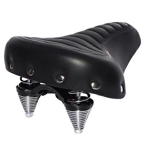 Widened and thicker three-wheeled saddle tower spring saddle