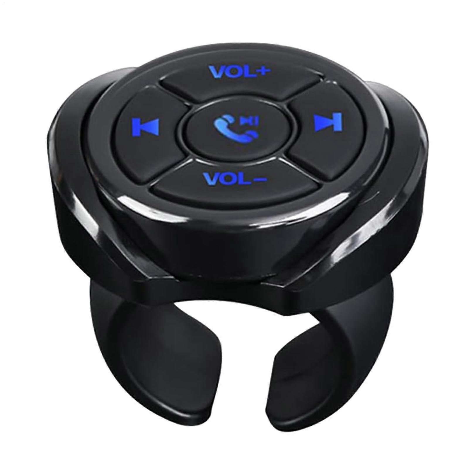 Wireless Media Button for Car Steering Wheel Control with Bluetooth, Long Battery Life, Easy Install