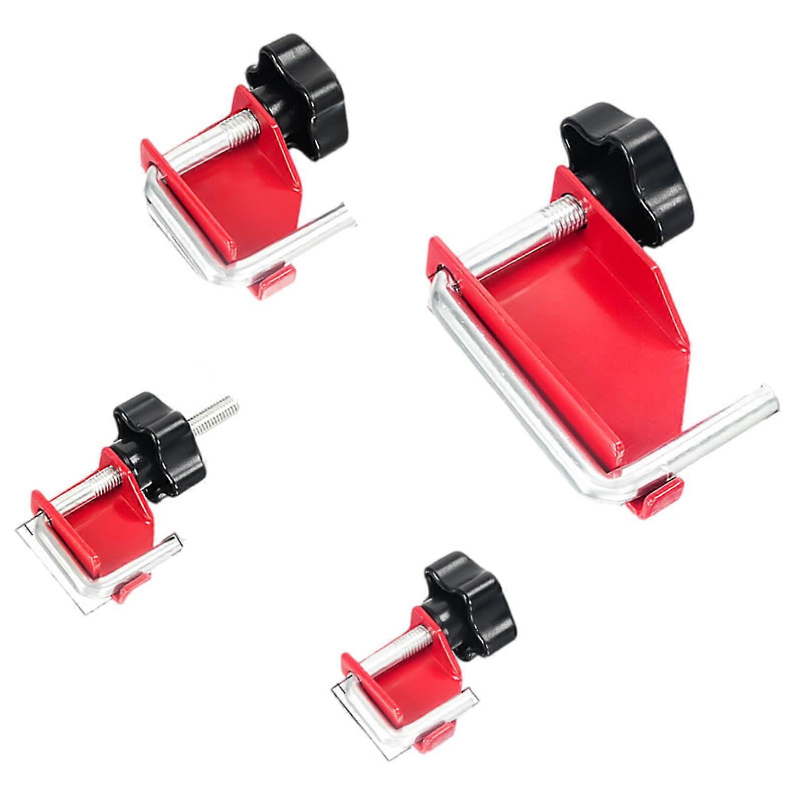 Steel Pipe Clamps Set of 4 Adjustable Rust Resistant Plumbing Pipe Fasteners with Color Coded Heads