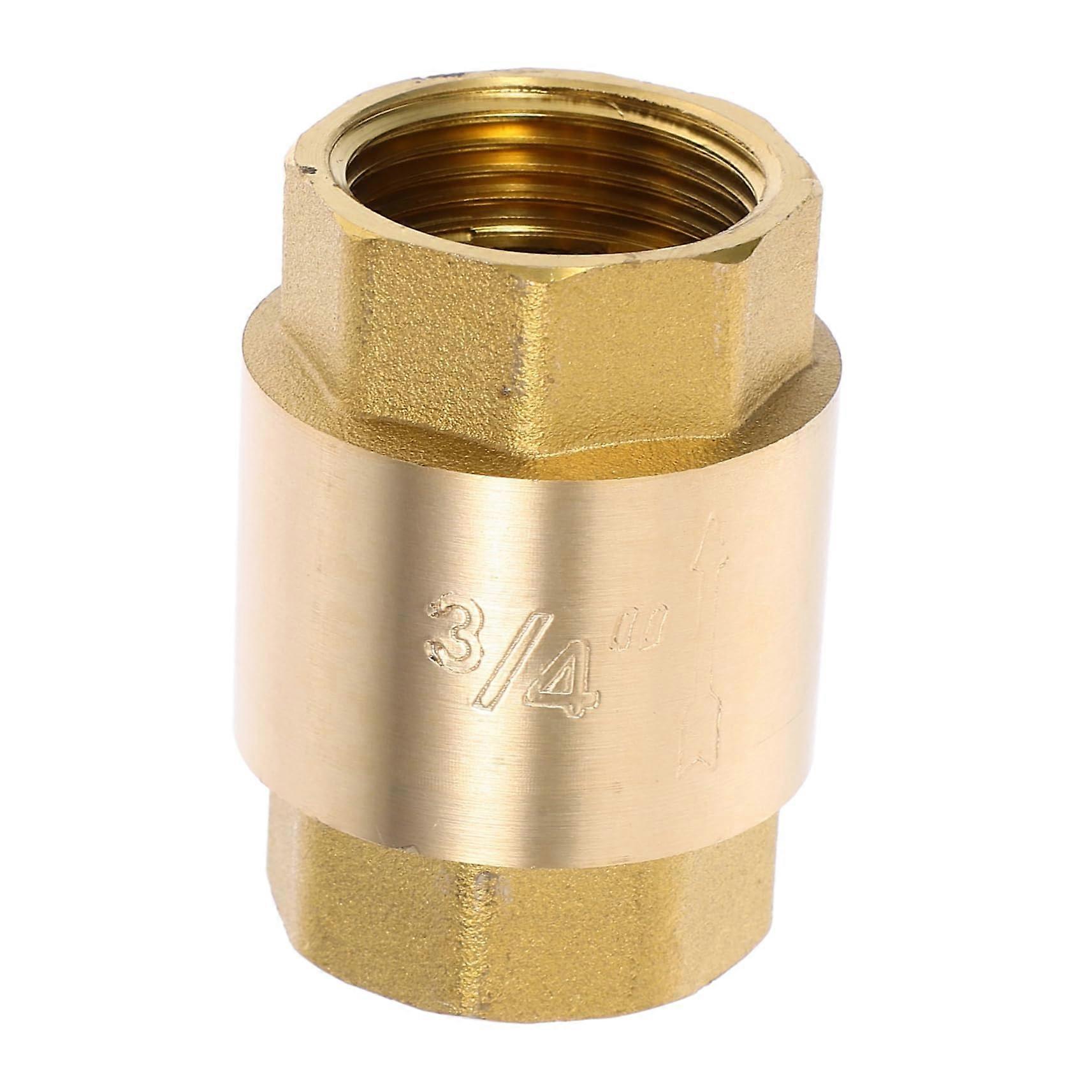 Brass Inline Check Valve for Water Supply, Threaded Non  Valve with AntiBackflow Protection