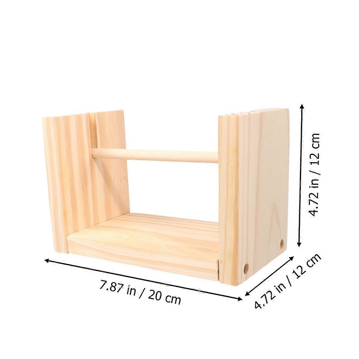 Woven Silk Spool Rack for Thread Storage and Organization with Light Brown Plastic Design Fits Various Scenes