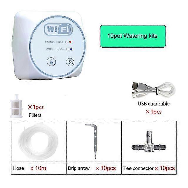 Wifi Smart Garden Irrigation Controller Plant Automatic Drip Irrigation System Mobile Phone Control Watering Timer Device Set