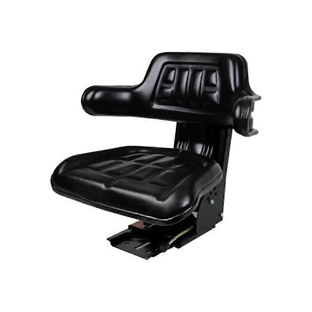Adjustable Tractor Seat with Black Backrest, Ergonomic Support and Universal Fit