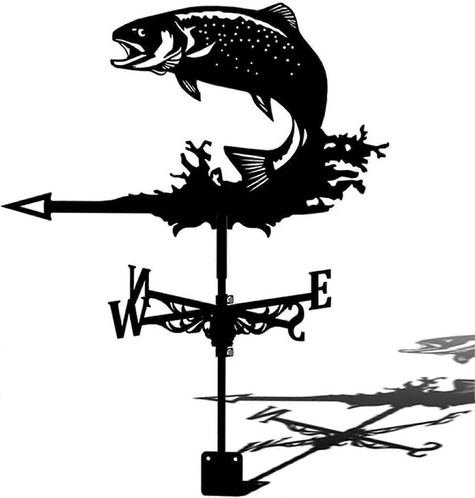 Stainless Steel Garden Weather Vane with RustResistant Coating Outdoor Wind Direction Indicator Ref: 2559