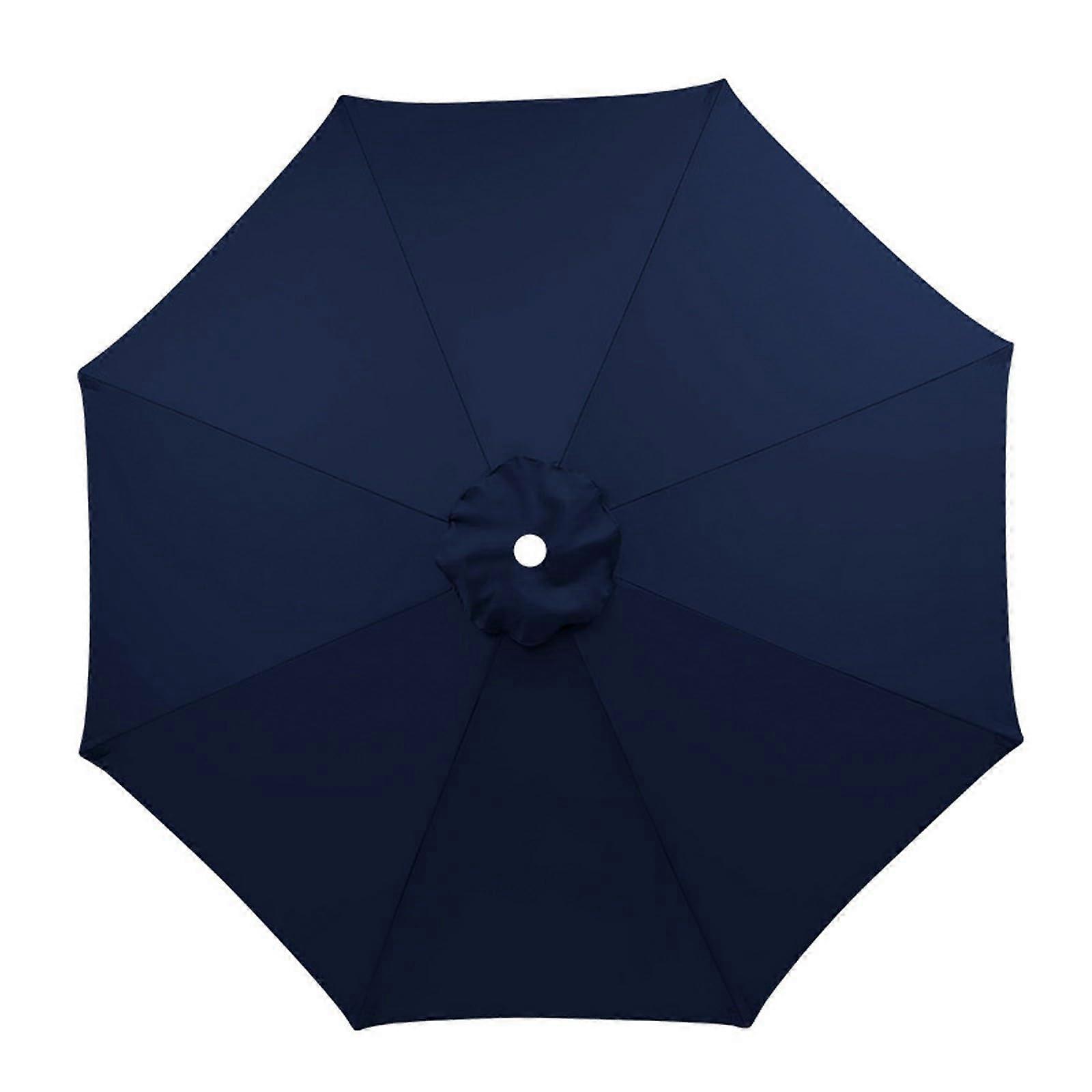 Patio Umbrella Replacement Canopy 11.5ft Navy Waterproof Polyester with Vent FadeResistant