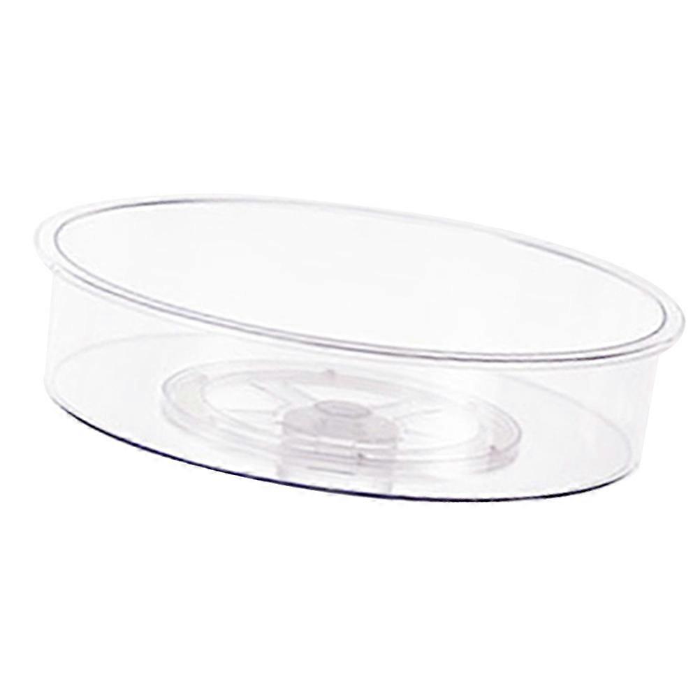 Transparent Kitchen Turntable Organizer for Household Use