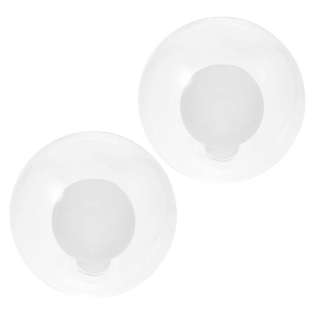 Glass Lampshade Globe Replacement Light Shade for Indoor Use 2Pcs