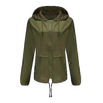 Giacca a vento impermeabile con cappuccio da donna Cloudstyle, tinta unita, taglia 26