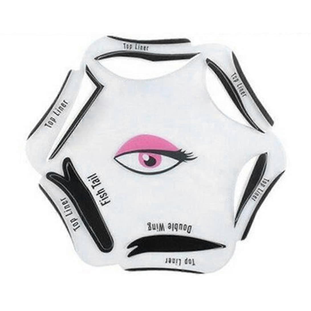 Eyeliner Stencil 6 in 1 Guide Template for  Wing and Cat Eye, Reusable BeginnerFriendly