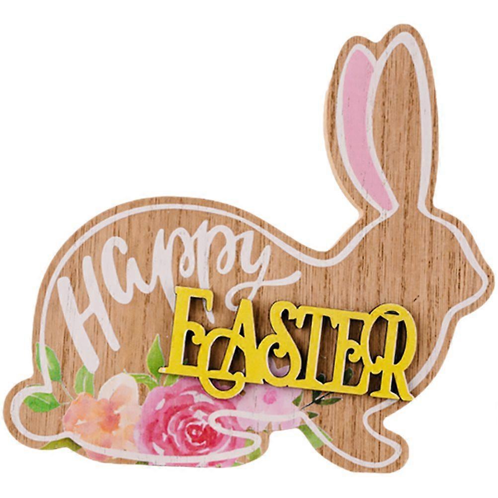 Easter Table Sign Easter Bunny Table Wood Sign Happy Easter Table Centerpiece
