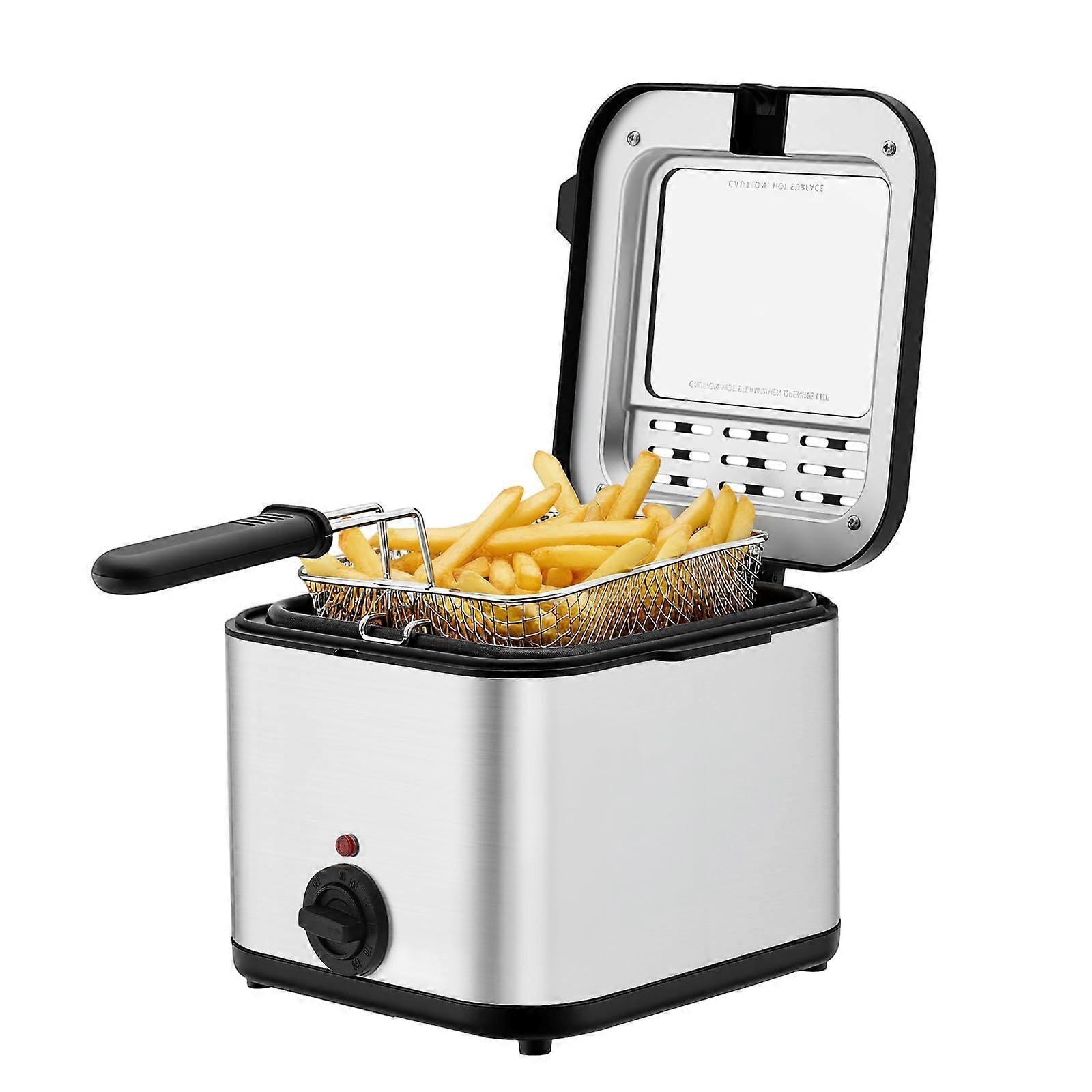 Electric Deep Fryer 2.5L with Fast Heating and Adjustable Temperature for Home Cooking