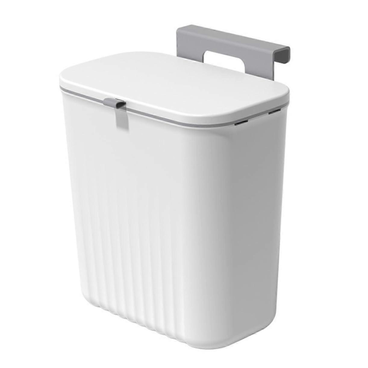 Wall Mounted Folding Trash Can for Kitchen Cabinet Door Space Saving Hanging Garbage Bin