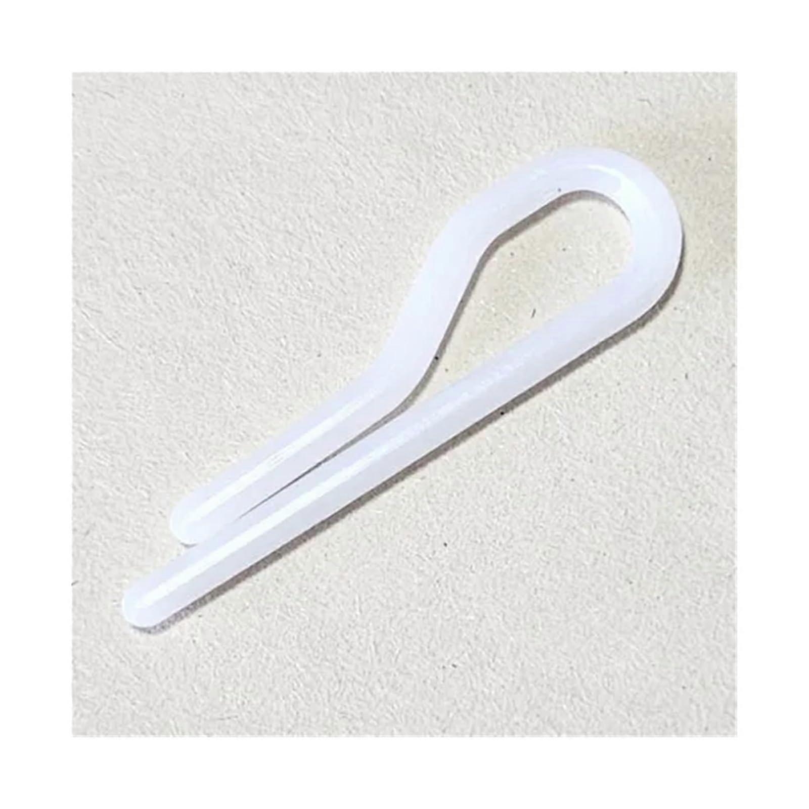 200pcs White Plastic Insulated Alligator Clips for Circuit Testing and Secure Wire Connection