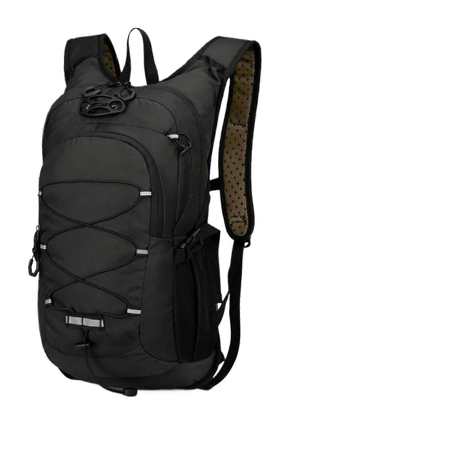 Hydration Backpack Waterproof Nylon Cycling Hiking MTB Riding Large Capacity MultiLayer Black