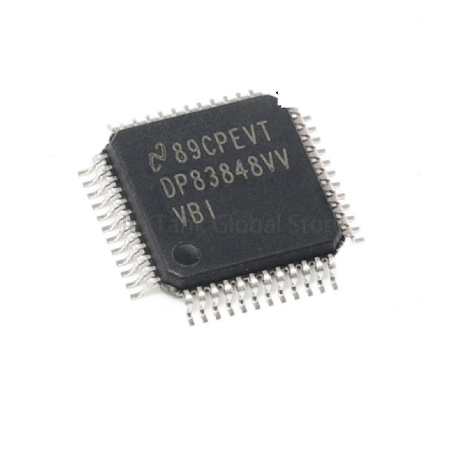 10pcs DP83848CVVX QFP48 Ethernet PHY Chip DP83848VV Transceiver Speed Stable Connection