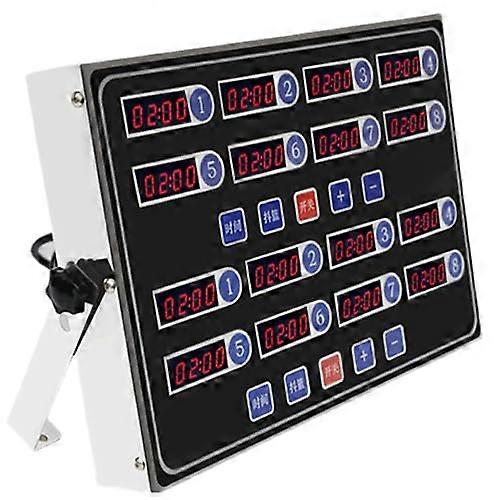 Digital Kitchen Timer with MultiChannel LED Display, Adjustable Alarm for Restaurant Baking Frying