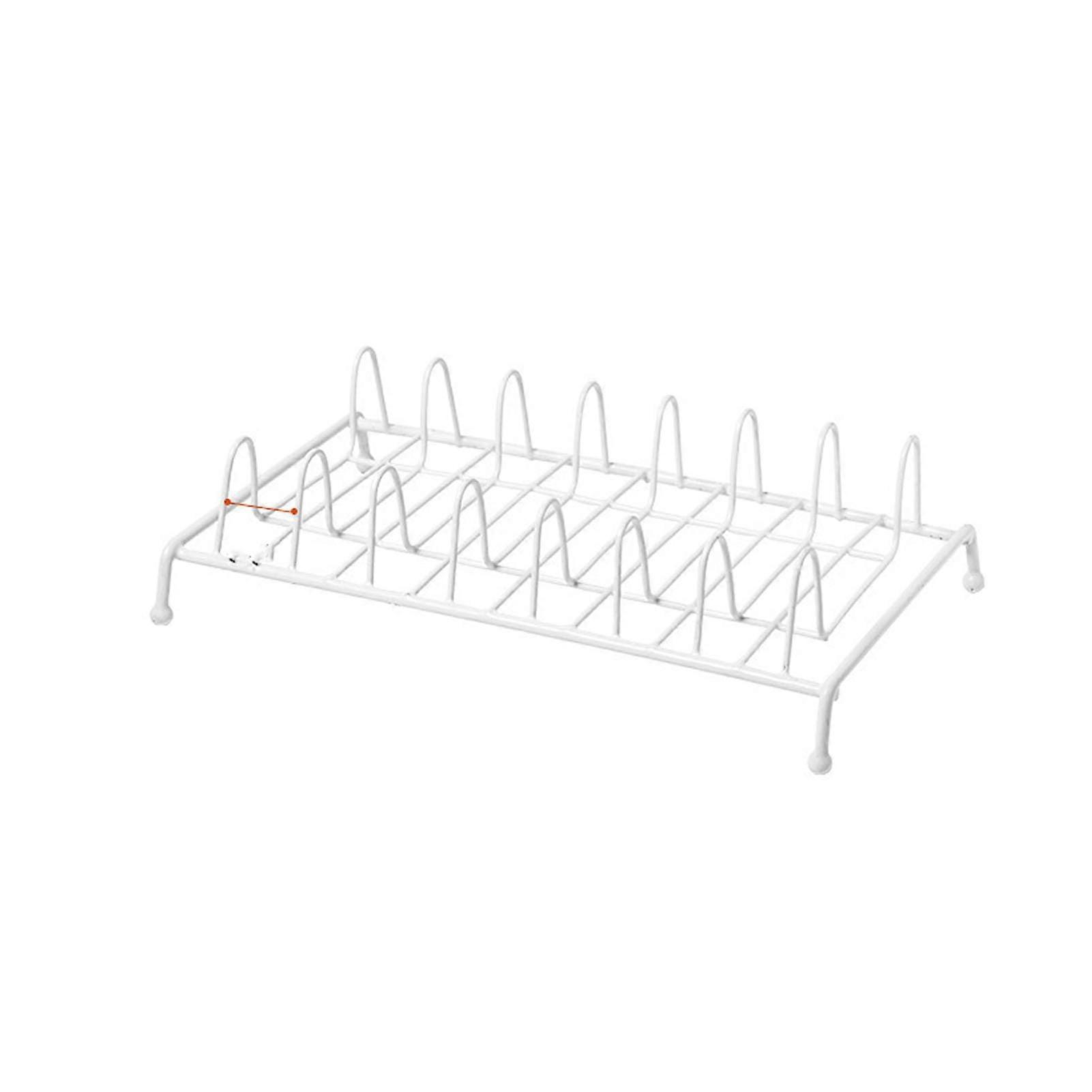 Compact Dish Drying Rack 11x6in Metal Space Saving Counter Organizer with Efficient Drainage