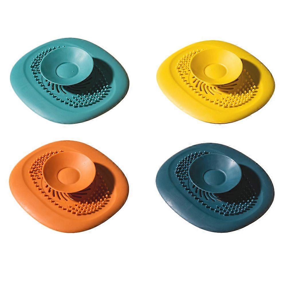 4PCS Floor Drain Cover Bathroom Floor Drain Strainer Deodorization Cover