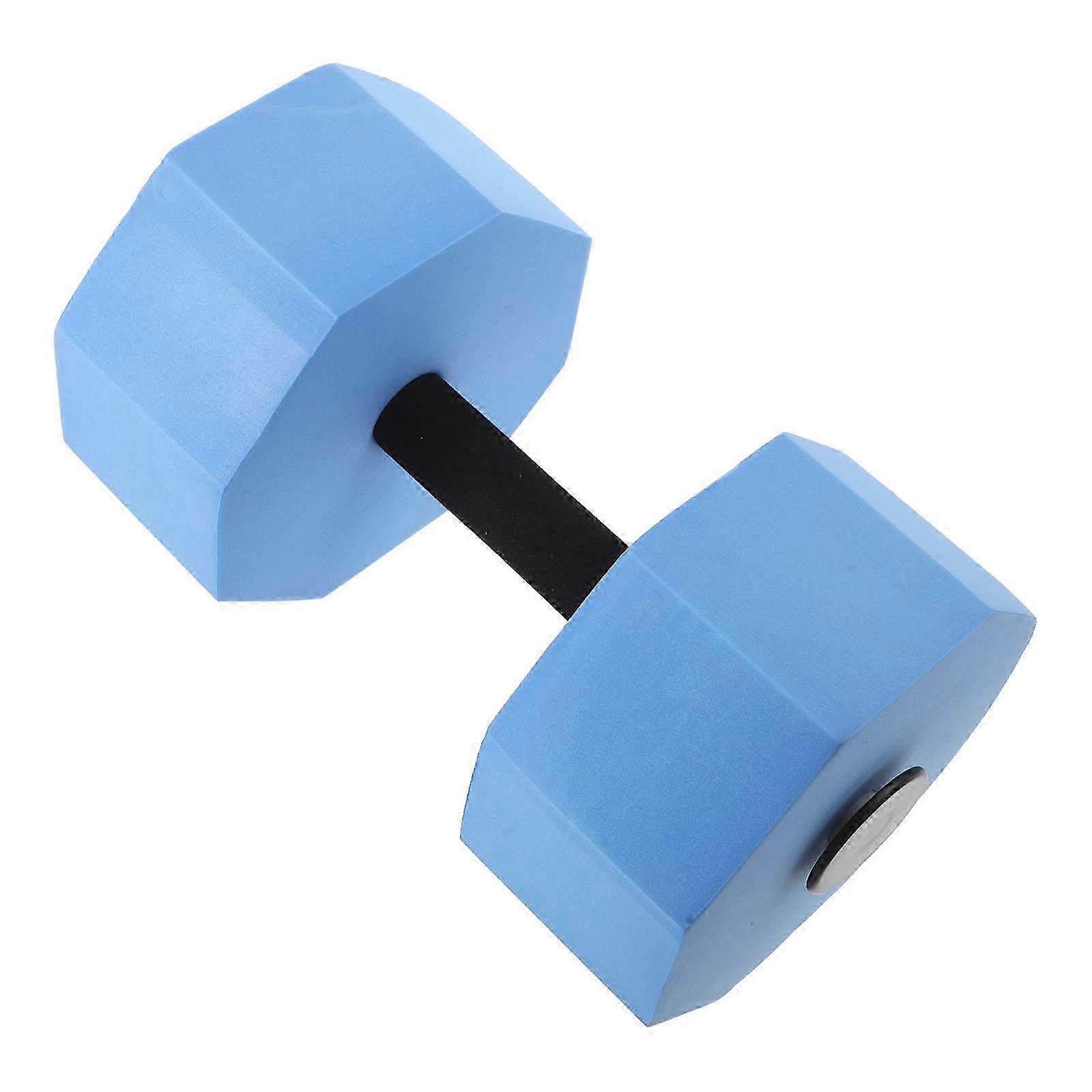 Eva Water Dumbbell for Exercising Blue Octagonal Design Pool Equipment